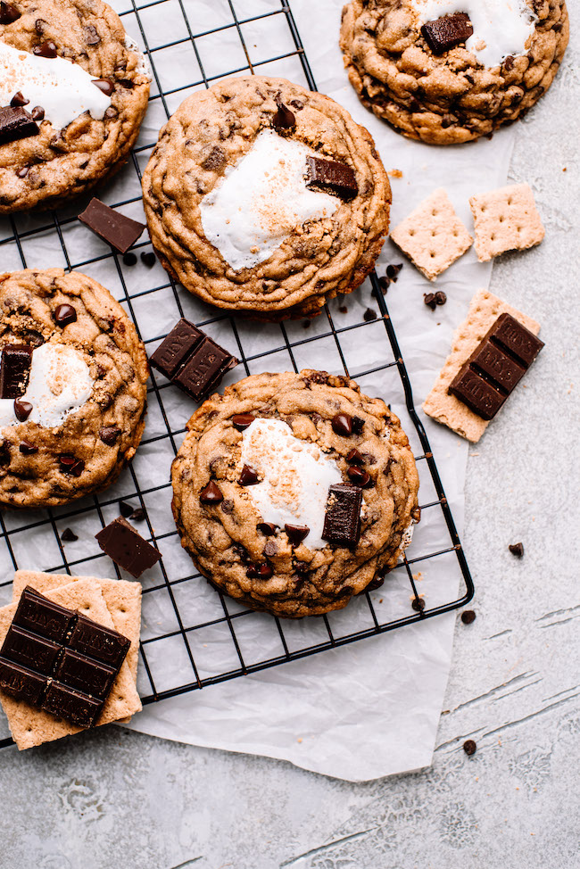 Recipe for American S'mores cookies