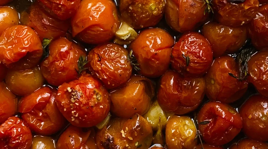 Tomates cerises rôties