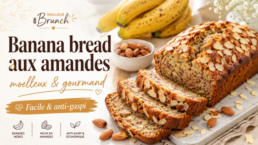 Banana Bread amandes anti gaspi