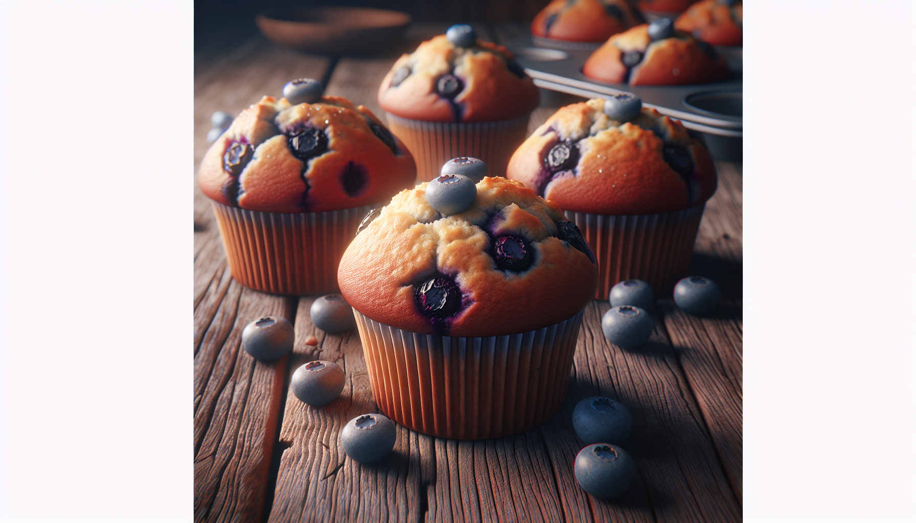 Muffins aux bleuets avec garniture crumble