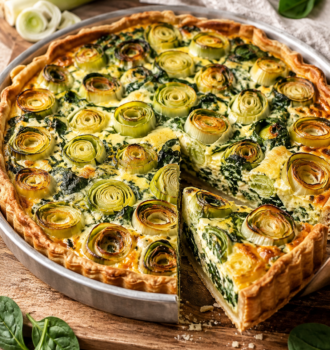 Recette tarte poireaux epinards