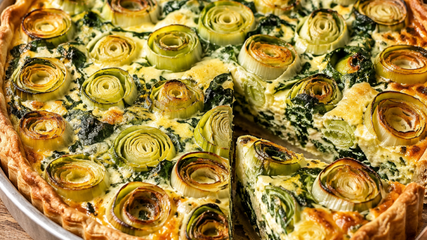 Recette tarte poireaux epinards