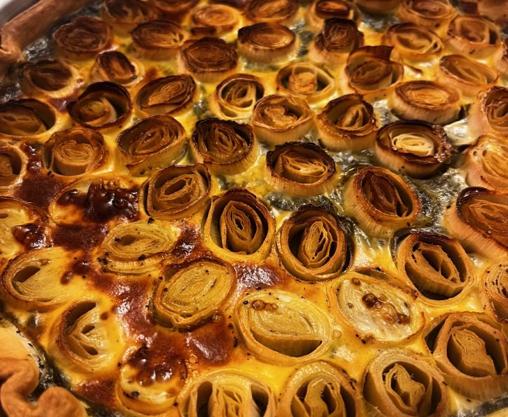 recette de tarte aux poireaux et épinards facile