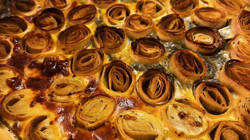 recette de tarte aux poireaux et épinards facile