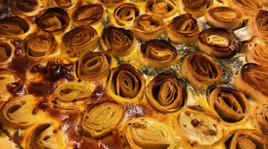 recette de tarte aux poireaux et épinards facile