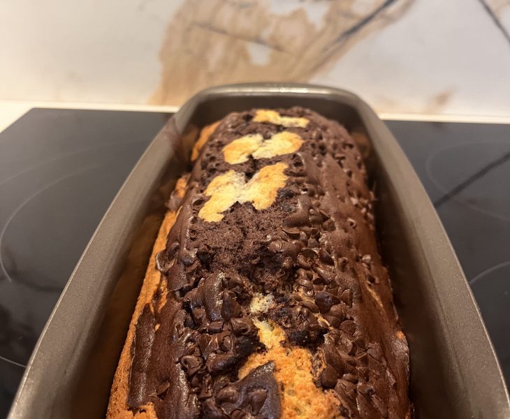 Recette marbré chocolat vanille