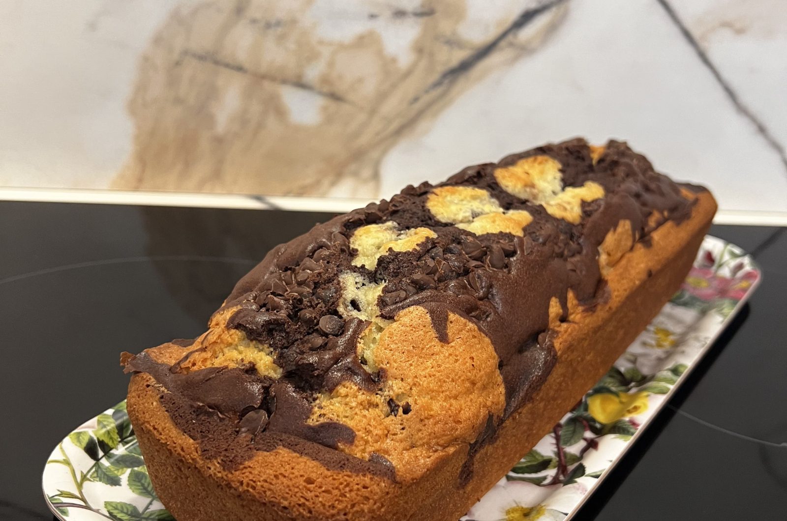 Recette marbré chocolat vanille