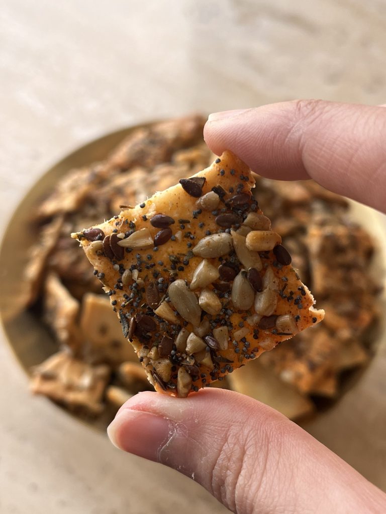 recette de crackers aux graines croustillants