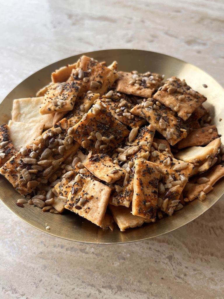 recette de crackers aux graines croustillants