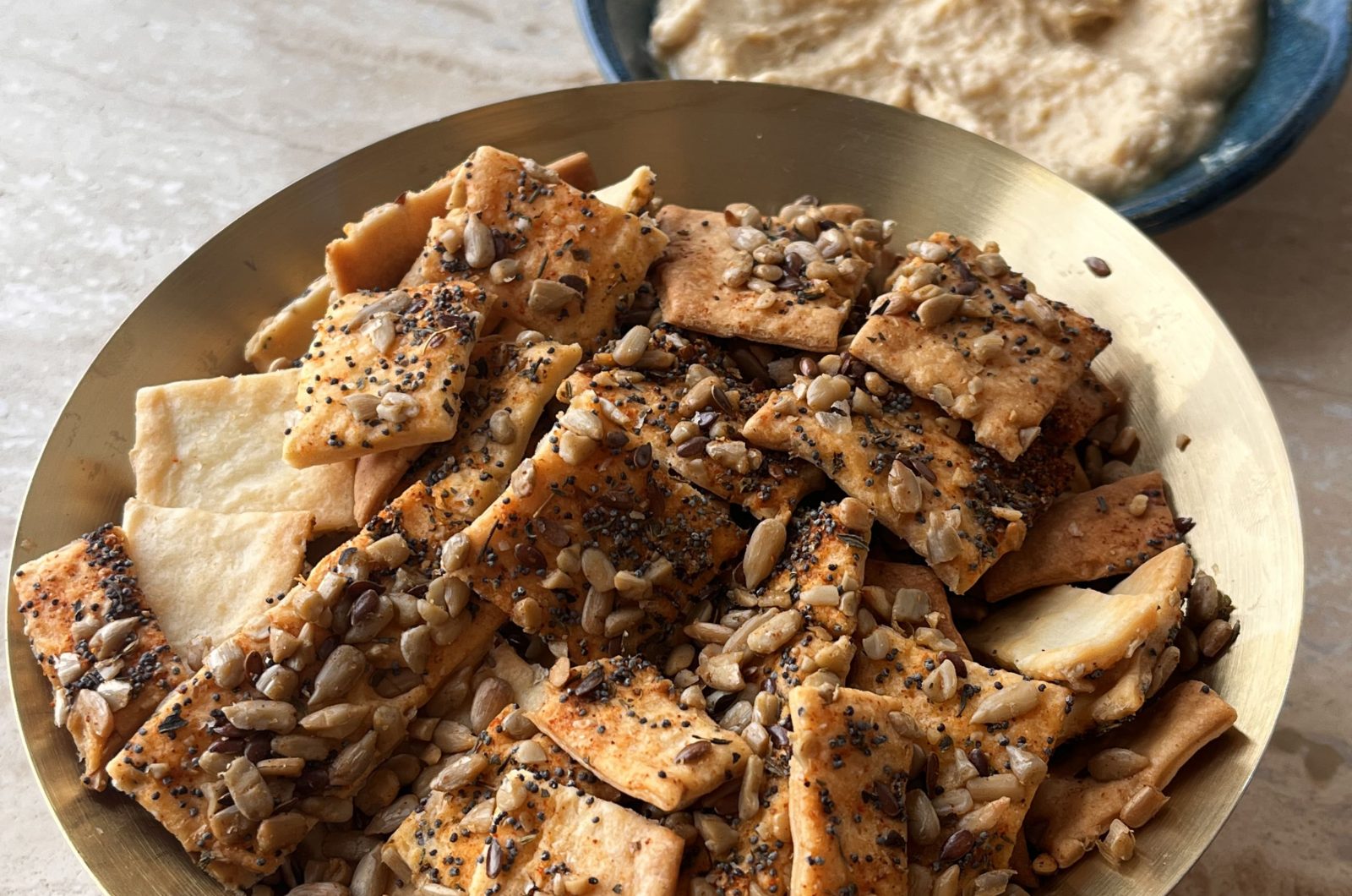 Crackers aux graines croustillants