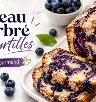 Recette marbré myrtilles