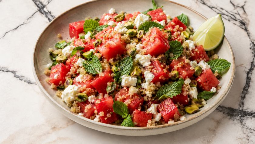 Salade pastèque feta menthe